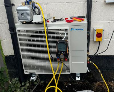 Air con system on property being tested
